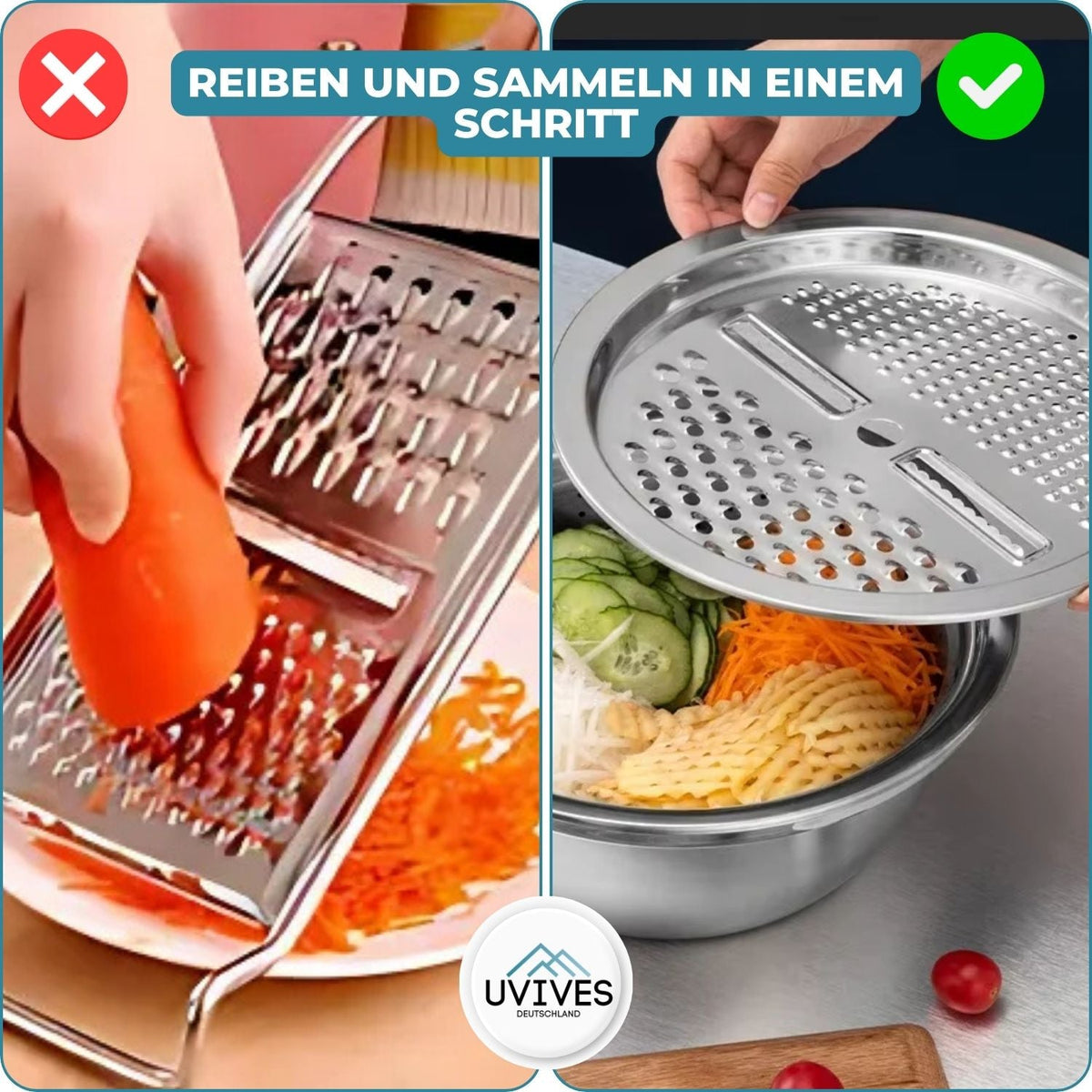 GrateBasin™ - 6-in-1-Becken aus Edelstahl