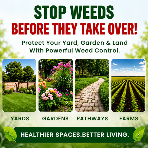 WeedLock™ | Tiefenwirksames Unkrautvernichtungspulver – Für Saubere Wege, Einfahrten & Gartenflächen