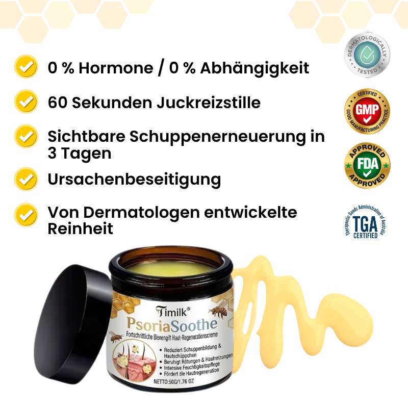 PsoriaSoothe Fortschrittliche Bienengift Haut-Regenerationscreme