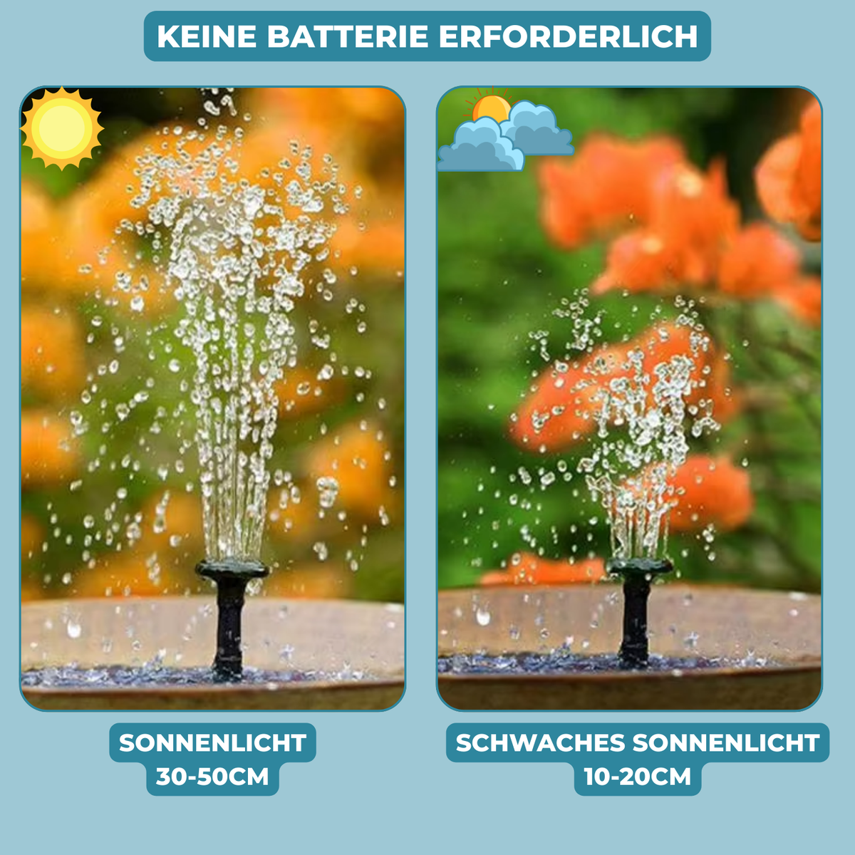 AquaBloom™ – Solarbrunnen für Ruhe & Eleganz im Garten