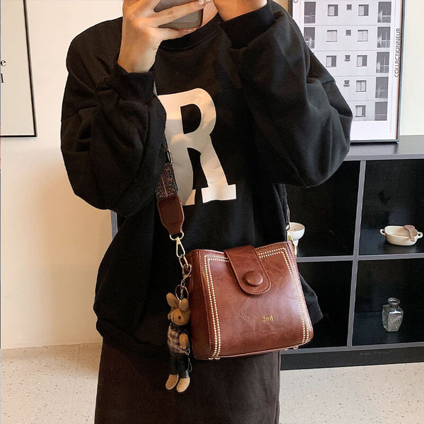 RetroCharm™ – Vintage-Mode-Tasche mit verstellbarem breiterem Schultergurt