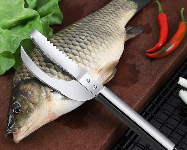 EasyScrub™ – 3-in-1 Fischschupper, Filetiermesser & Schuppenentferner
