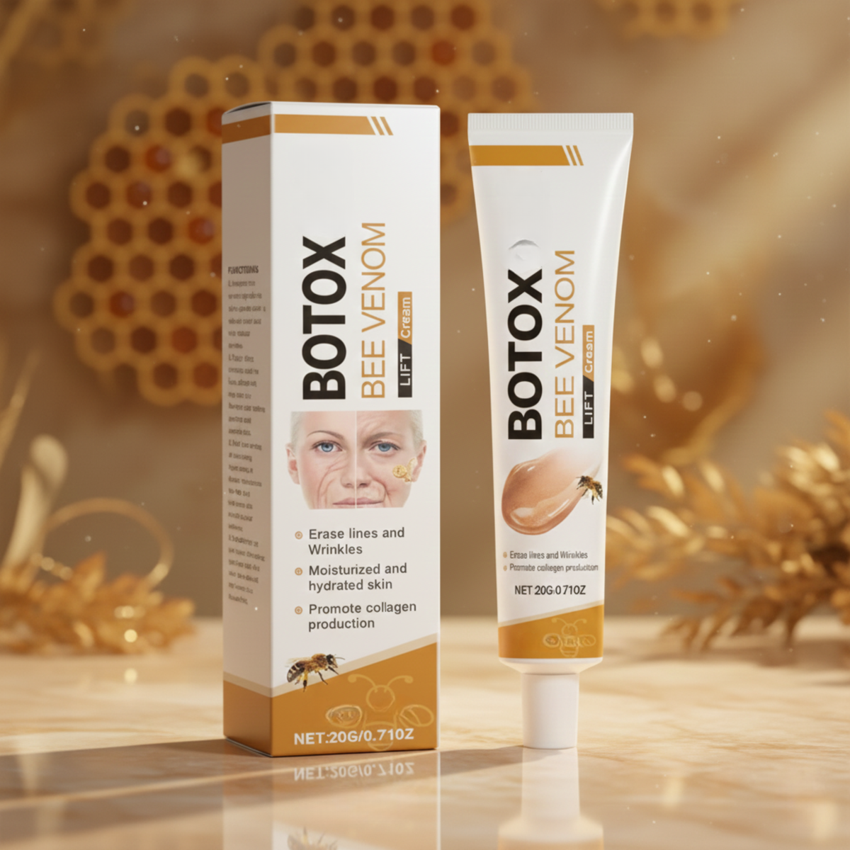 1+1 GRATIS | Apiluxe™ Bienengift Anti-Aging-Creme | Für Straffer & Glatter Wirkende Haut