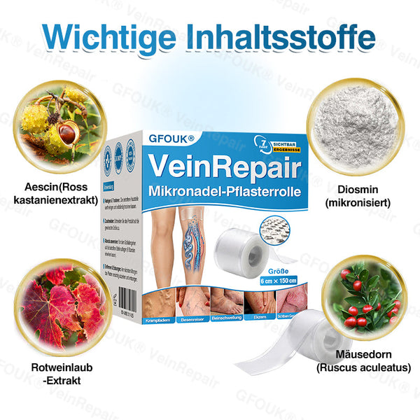 🇩🇪🥇🏆GFOUK® VeinRepair Mikronadel-Pflasterrolle⚡Sofortige Linderung, langfristige Ergebnisse