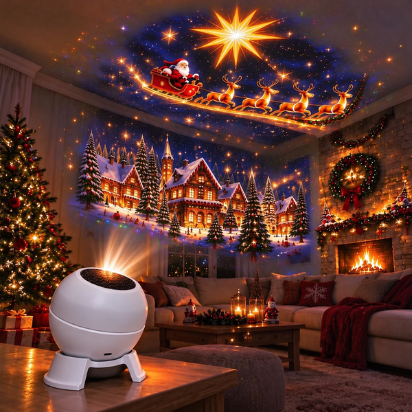FestiGlow™ Weihnachts-Projektions-Nachtlicht | Sofortige Weihnachtsstimmung für jeden Raum