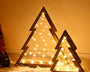 WoodLumi™ Weihnachtsbaum-Set – Beleuchtete Holz-Weihnachtsbäume mit LED-Lichtern | Gemütlicher Festtagsglanz