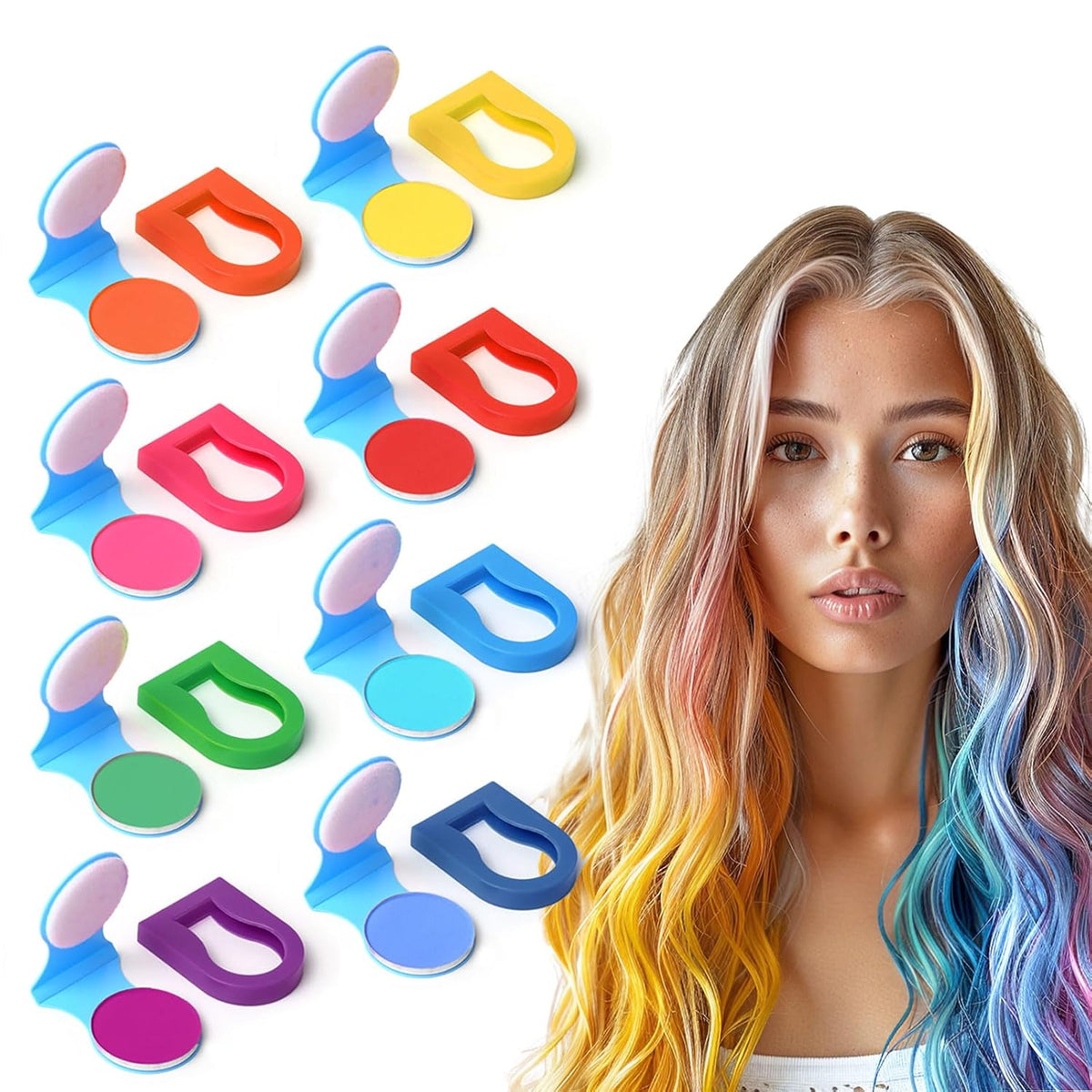 ColorHair | Haarfärbepuder Set - Drücken Sie sich mit leuchtenden Farben aus!
