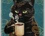 Coffee because murder is wrong -  Katze Canvas