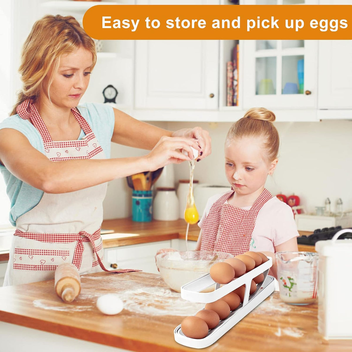 EggRoll™ – Praktisches Eierhaltergestell für die Küche – Organisieren Sie Ihre Eier stilvoll