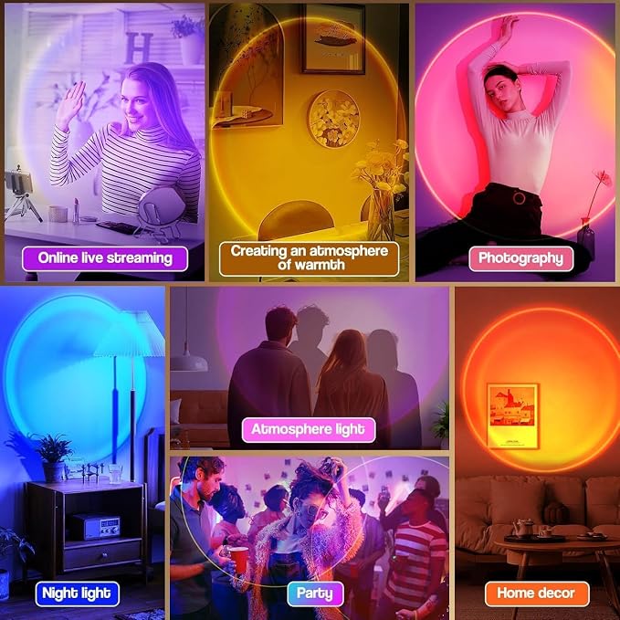 Sunora™ Sonnenuntergang-Projektionslampe | 16 Farben & stimmungsvolles Licht