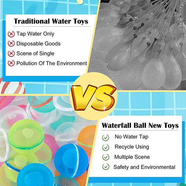 EasySplash™ - Wiederverwendbare Wasserballons für grenzenlosen Sommer-Spaß! | 4+4 GRATIS