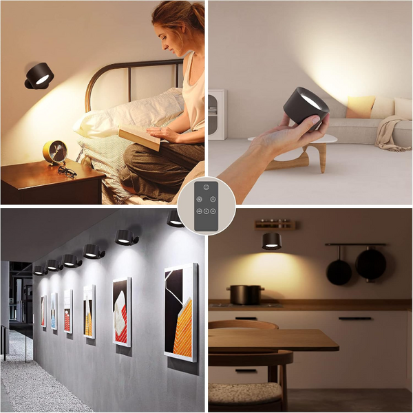 1+1 GRATIS | LumiPod - Drehbare kabellose LED-Wandleuchte