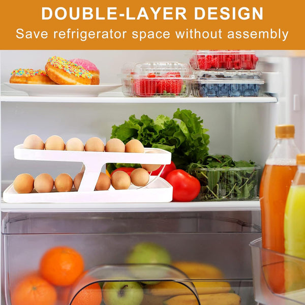 EggRoll™ – Praktisches Eierhaltergestell für die Küche – Organisieren Sie Ihre Eier stilvoll