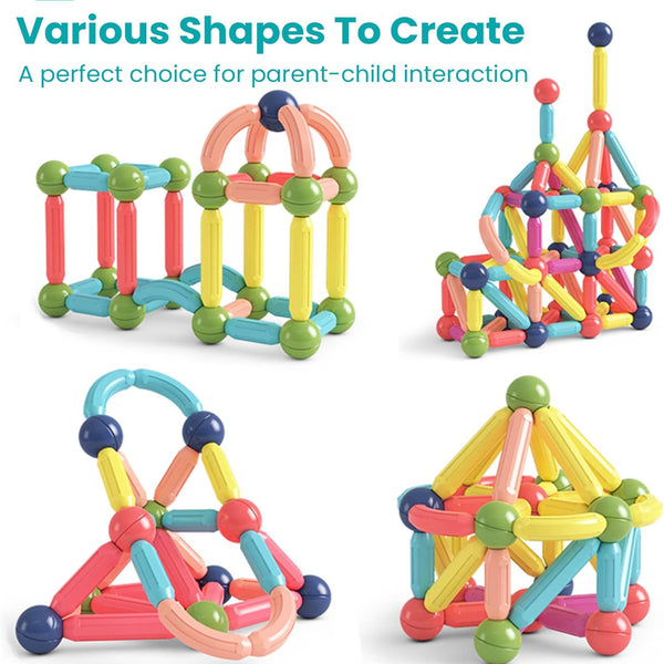 MagniBuild™ Magnetisches Konstruktionsspiel | Kreatives Bauen & spielerisches Lernen