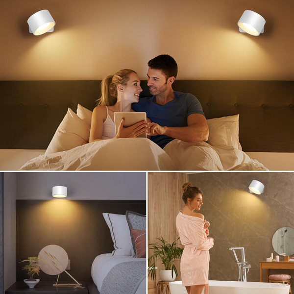 1+1 GRATIS | LumiPod - Drehbare kabellose LED-Wandleuchte