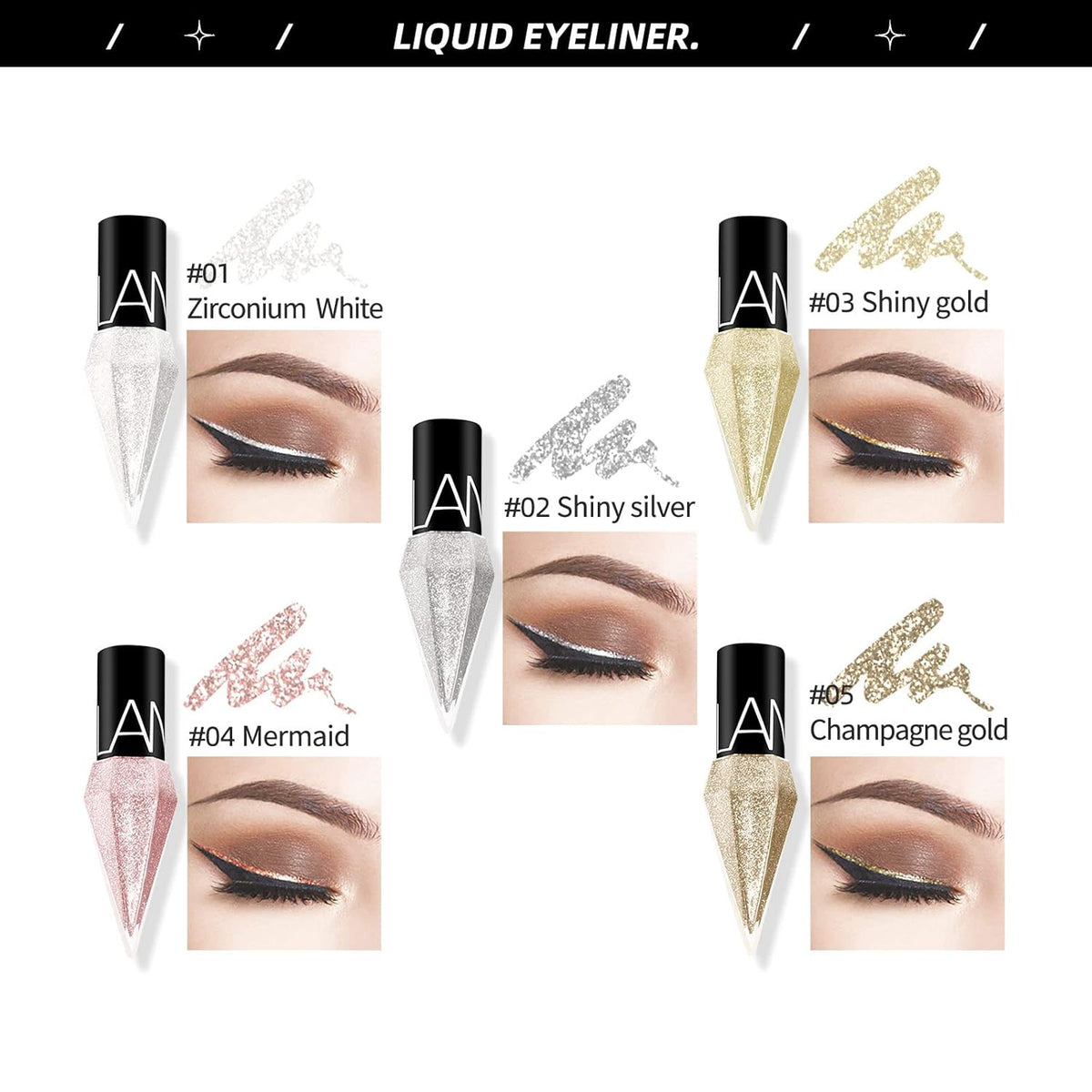 1+1 GRATIS | DiamondGlam™ | Flüssig-Eyeliner