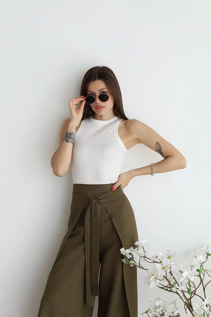 Lina™ – Weit geschnittene Leinenhose | 50% RABATT