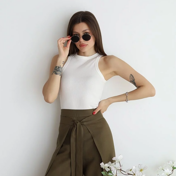 Lina™ – Weit geschnittene Leinenhose | 50% RABATT