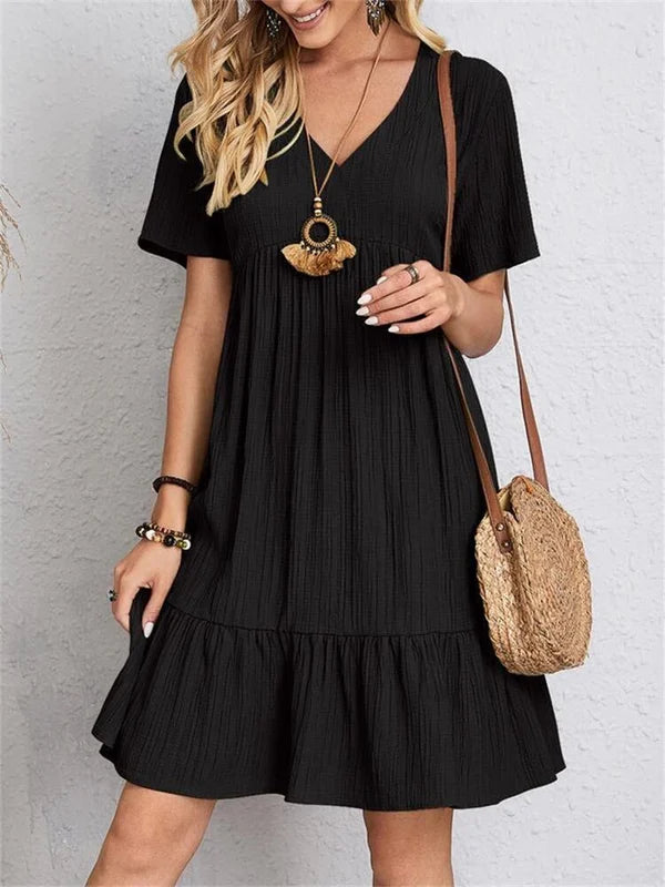 Lumie™ | Elegantes Retro Kleid mit V-Ausschnitt
