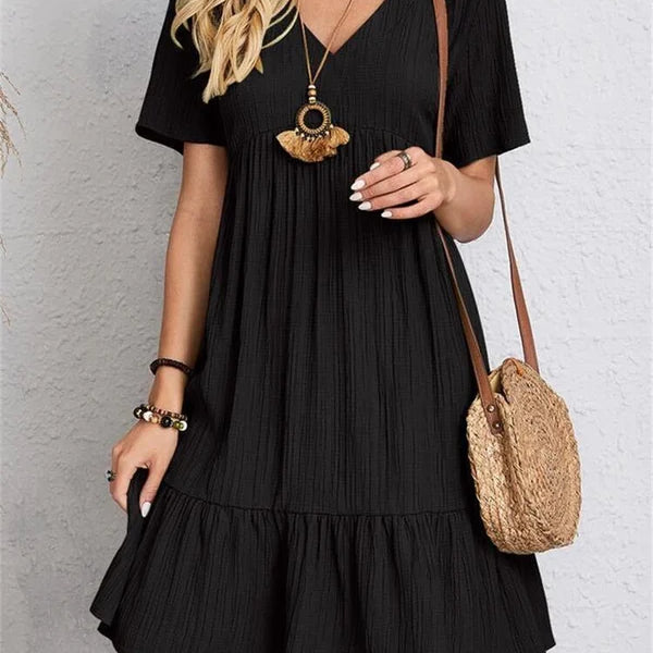 Lumie™ | Elegantes Retro Kleid mit V-Ausschnitt