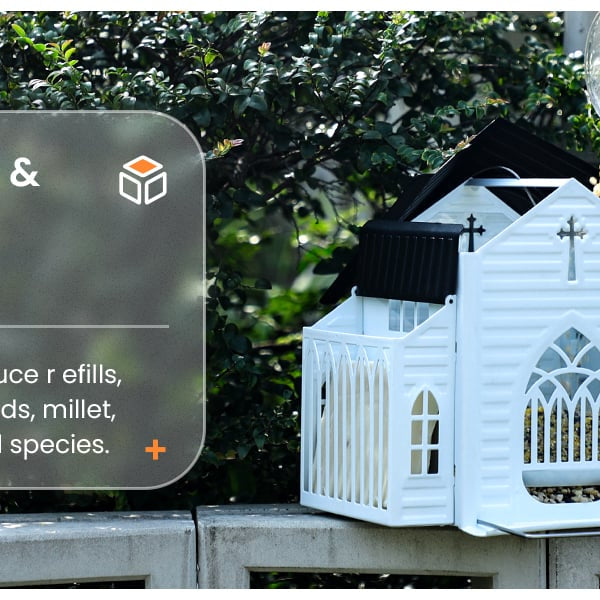 LichtNest™ Solar-Vogelfutterhaus – Dekorative Gartenbeleuchtung & Vogelfütterung