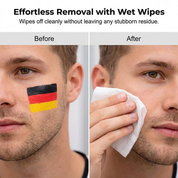 Kaufe 1, erhalte 1 gratis | Nationalfarben Face-Paint Stick | Für Sportfans