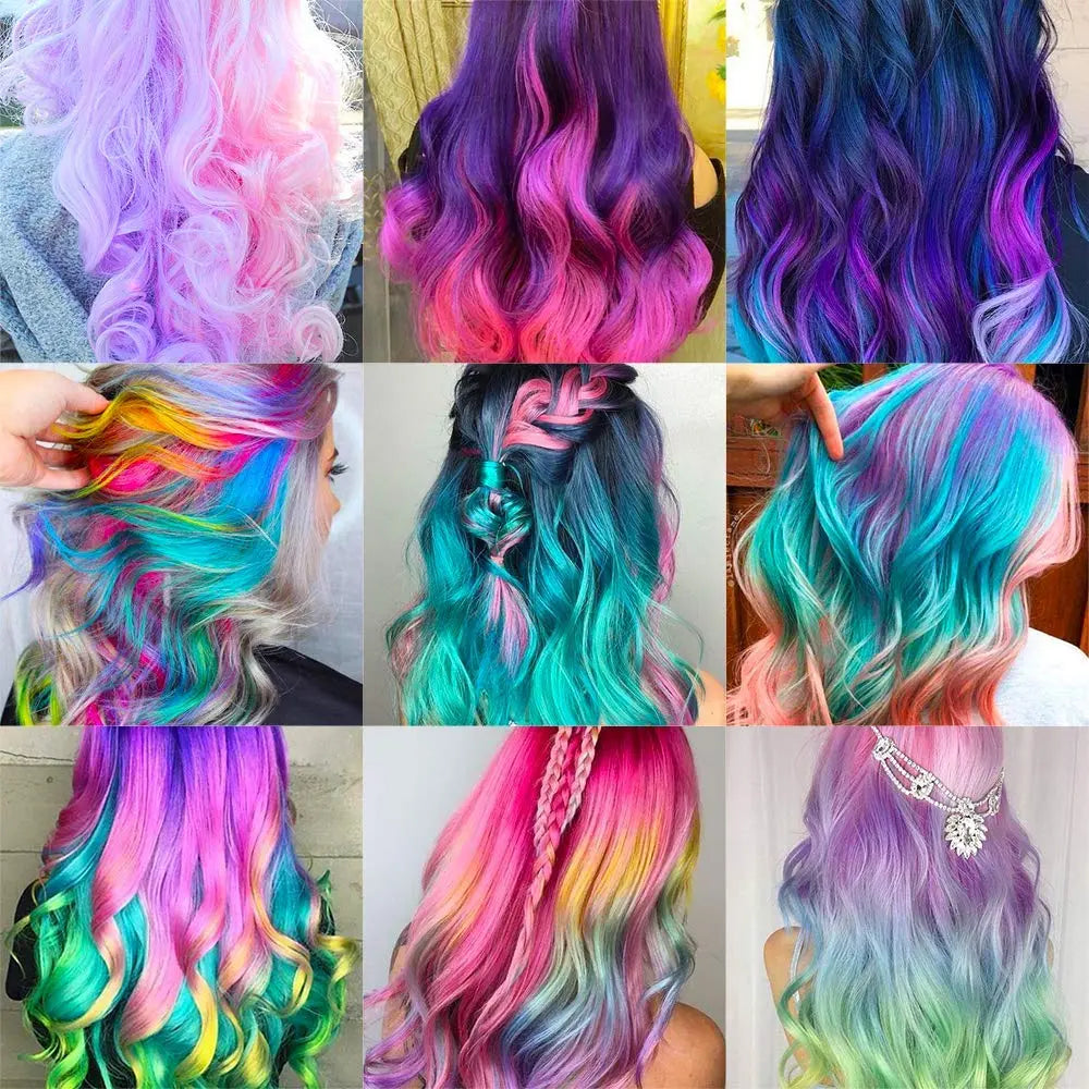 ColorHair | Haarfärbepuder Set - Drücken Sie sich mit leuchtenden Farben aus!