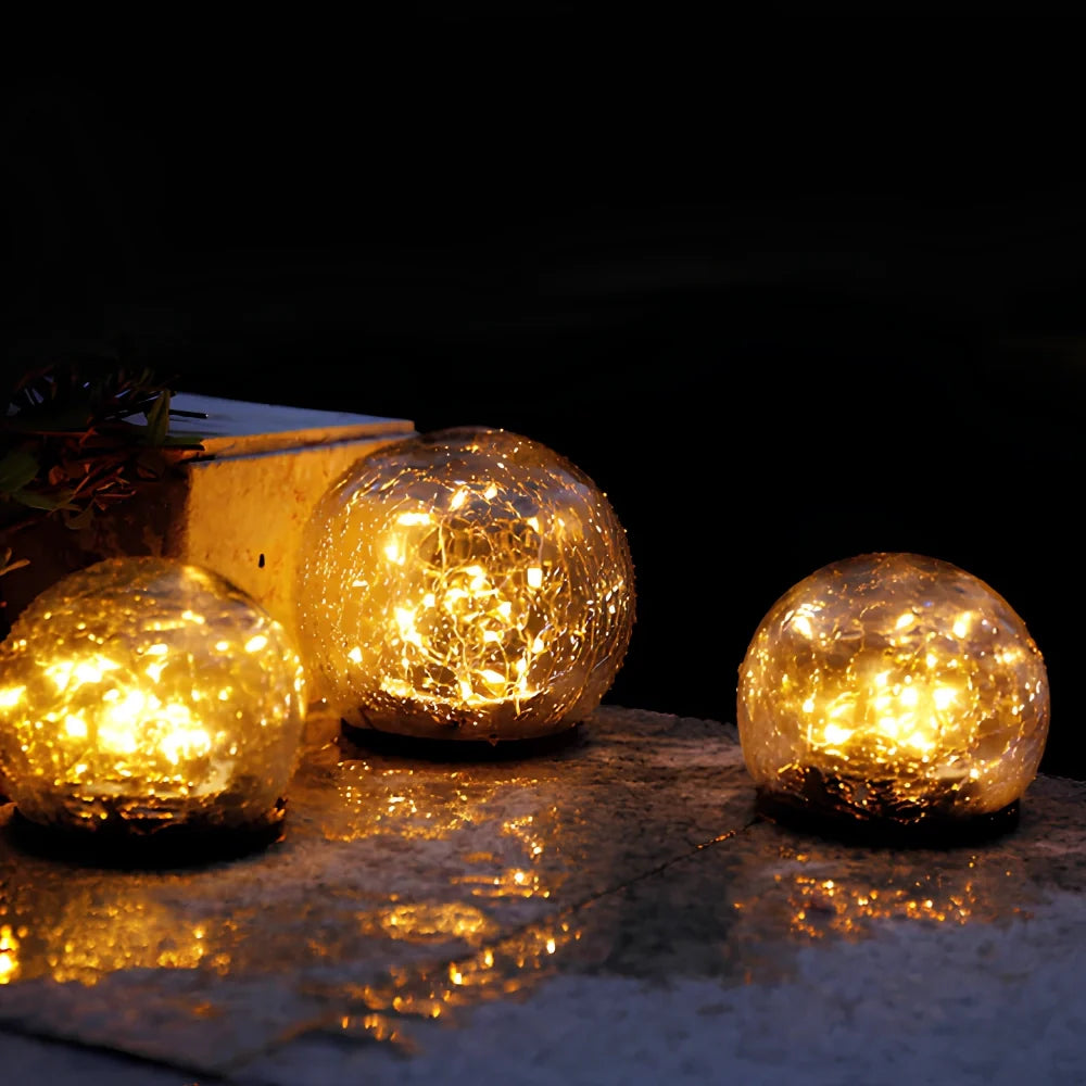 LumiSphere™ Solar-Gartenkugel | Warmes Licht & Magische Gartenatmosphäre