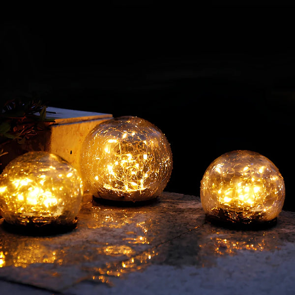 LumiSphere™ Solar-Gartenkugel | Warmes Licht & Magische Gartenatmosphäre