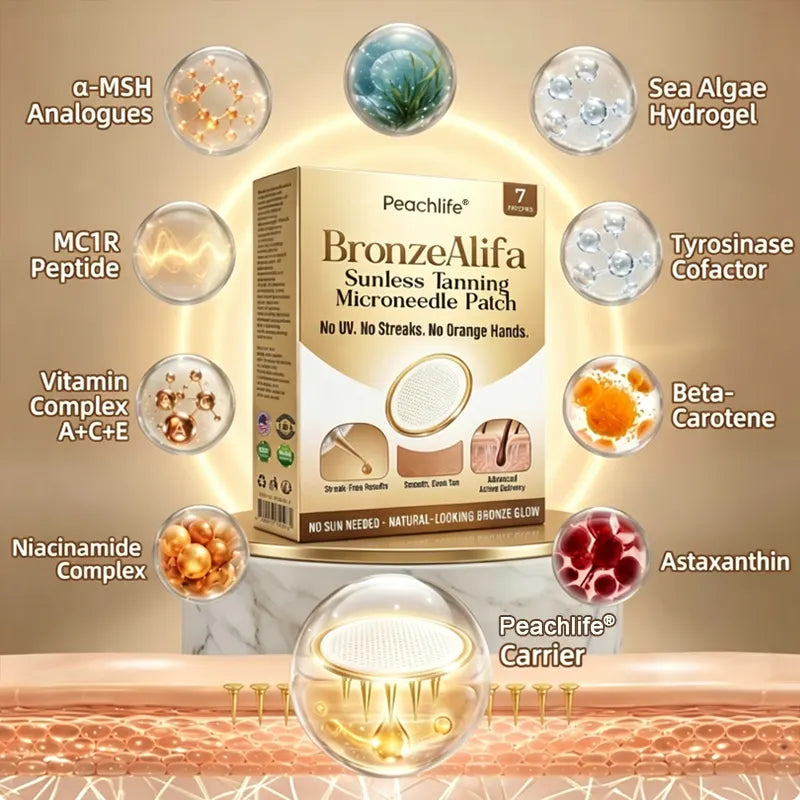 Sunluxe™ BronzeAura Sunless Tanning Microneedle Patch – Natürliche Bräune ohne UV-Strahlung