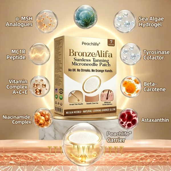 Sunluxe™ BronzeAura Sunless Tanning Microneedle Patch – Natürliche Bräune ohne UV-Strahlung