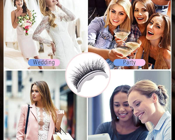 AufgeklebteWimpern™ Wiederverwendbare selbstklebende Wimpern (1+1 gratis)