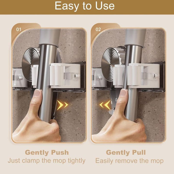 1+1 GRATIS | GripMate – Sicherer Halt für Besen &amp; Wischer ohne Bohren