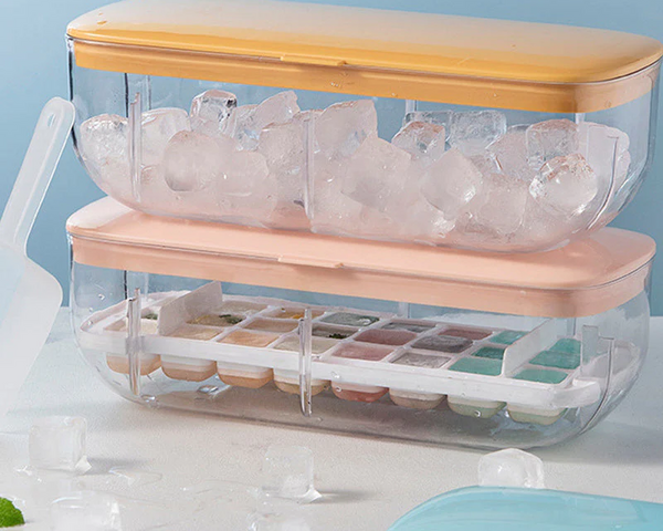 IcePro® – Praktischer Eiswürfelbehälter mit Schnellverschluss für müheloses Entnehmen