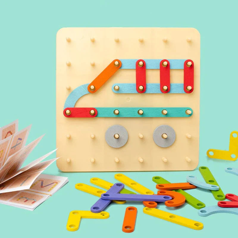LearnWood™ – Holz-Puzzlespielzeug für Kinder | Fördert Kreativität und Logik
