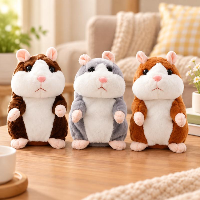 HammiPop™ Sprechender Plüschhamster | Lustiger Sprachspass für Gross & Klein