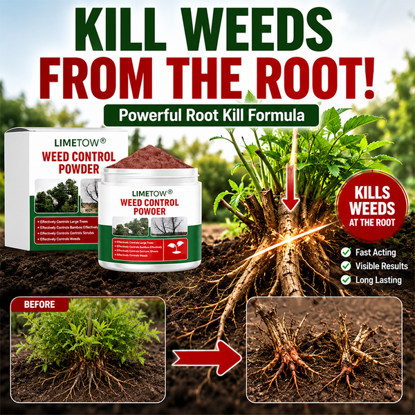 WeedLock™ | Tiefenwirksames Unkrautvernichtungspulver – Für Saubere Wege, Einfahrten & Gartenflächen