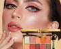 10 Farben Sparkle Shimmer Lidschattenpalette