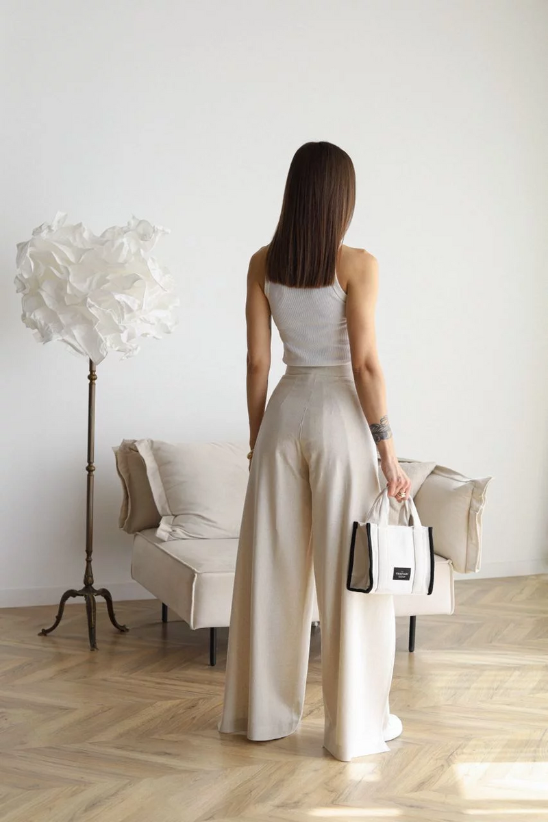 Lina™ – Weit geschnittene Leinenhose | 50% RABATT