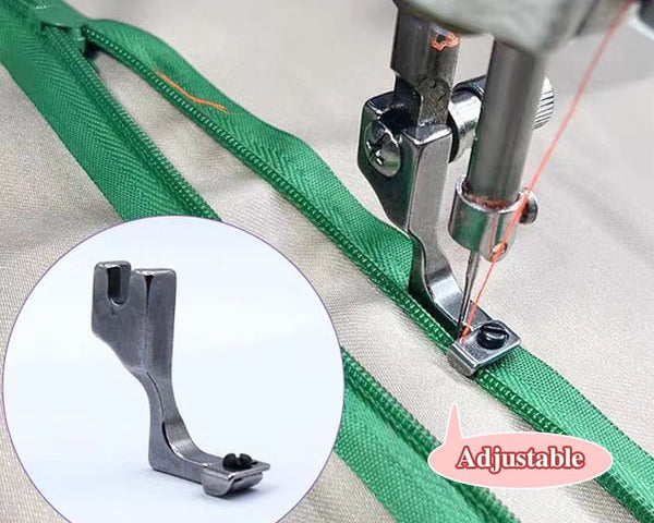 ZipMaster Pro  - Verstellbarer Reißverschlussfuß Nähmaschine | 1+1 GRATIS