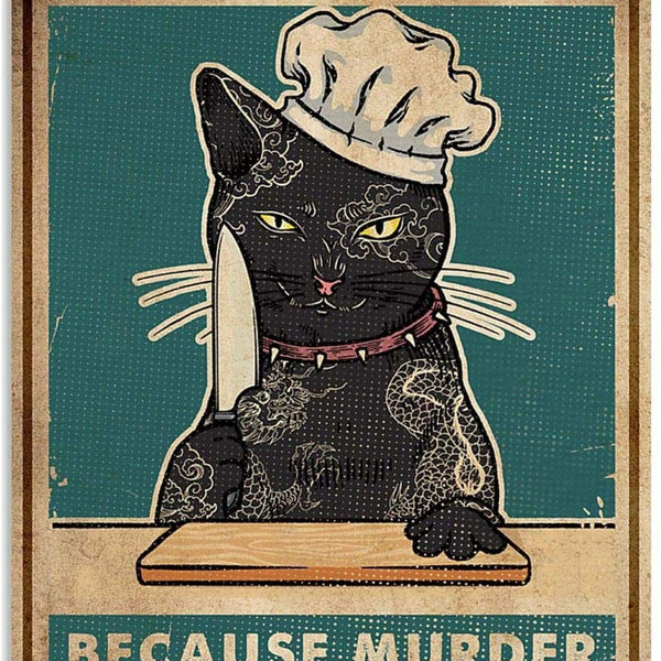 Cooking because murder is wrong -  Katze Canvas