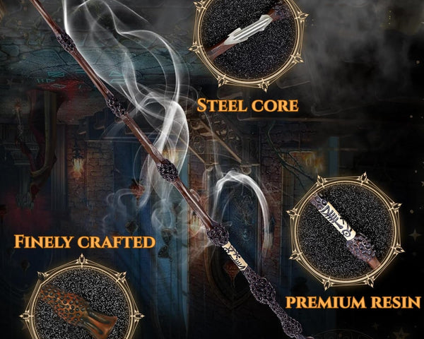 SpellVanta™ Harry Potter Zauberstab | Magischer Feuereffekt für echte Zaubermomente