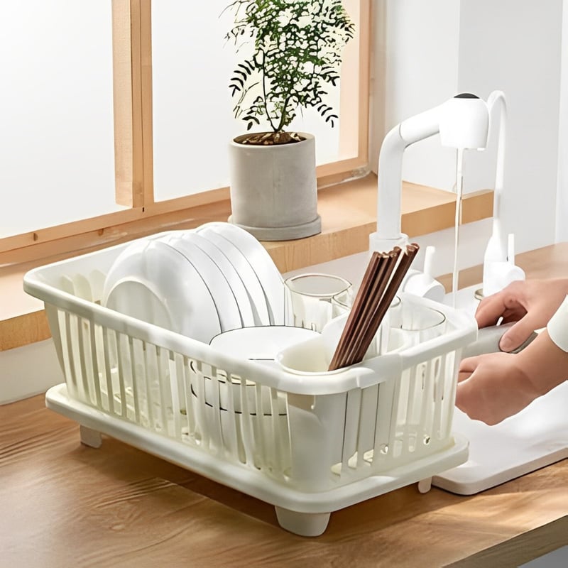DishRack - Doppellagiges Geschirr-Trockengestell für die Küche [Letzter Tag Rabatt]