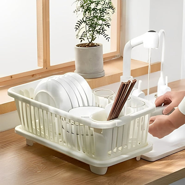 DishRack - Doppellagiges Geschirr-Trockengestell für die Küche [Letzter Tag Rabatt]