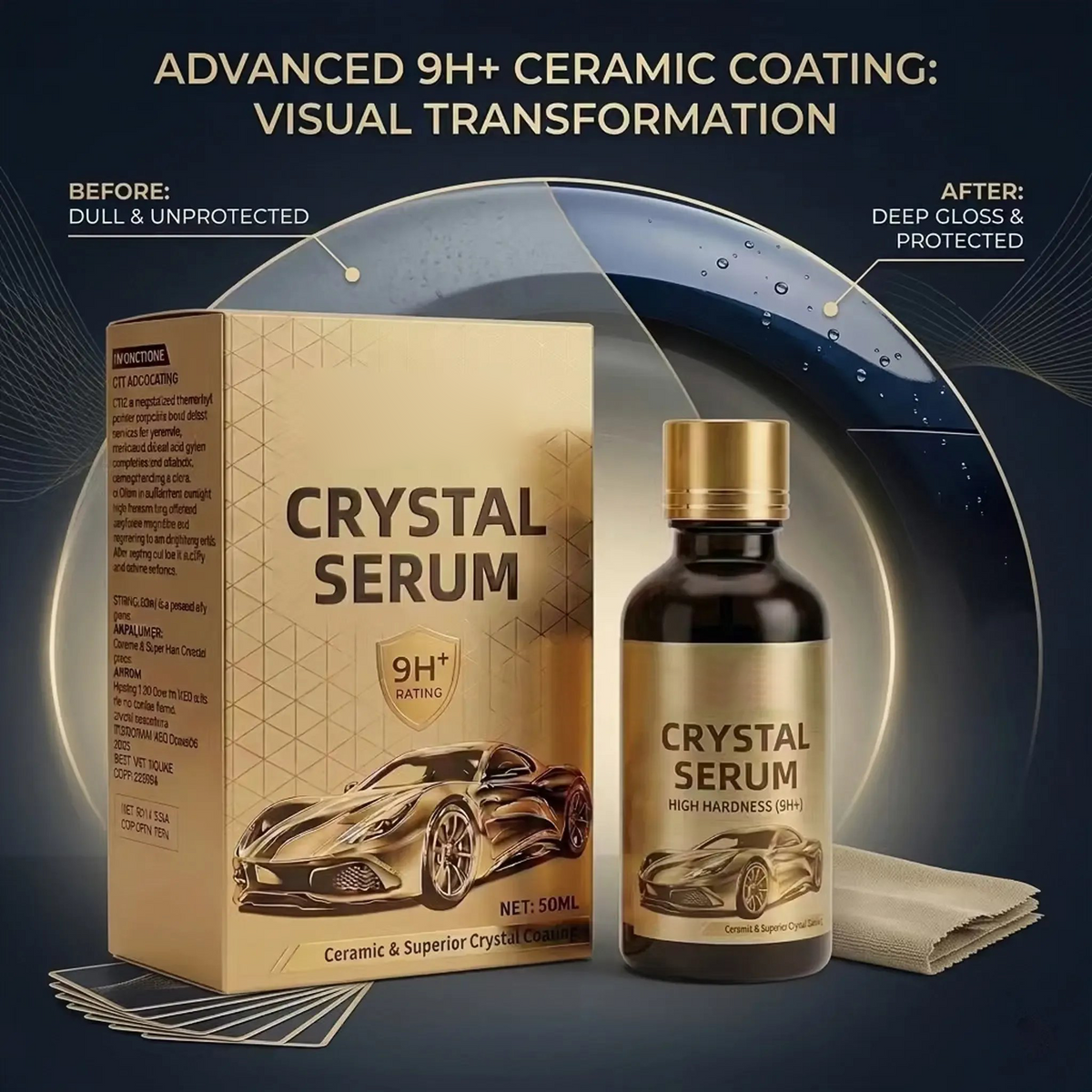 CrystalCoat™ | Graphen-Keramikversiegelung für Tiefenglanz & Langanhaltenden Lackschutz