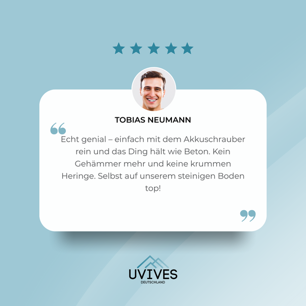 2+2 GRATIS | DrillPeg™ – Zelt sicher verankern in Sekunden