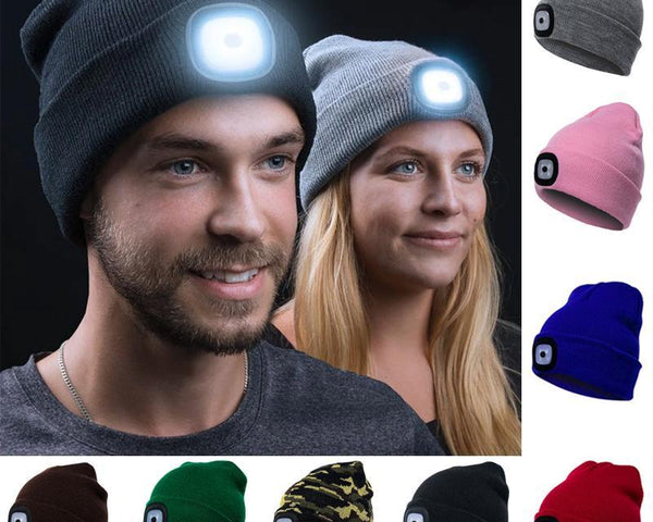 LED-Strickmütze Winter Beanie