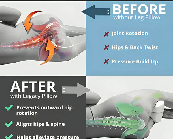 SchlafUnterstützung™ Orthopädisches Beinkissen