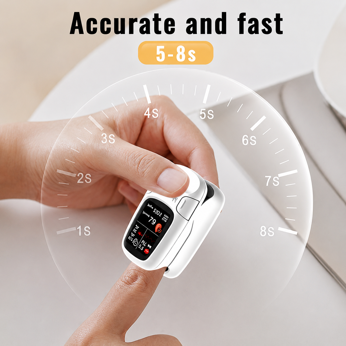 VitalSense™ Gesundheitsmonitor – Für Einfache & Berührungsfreie Messungen