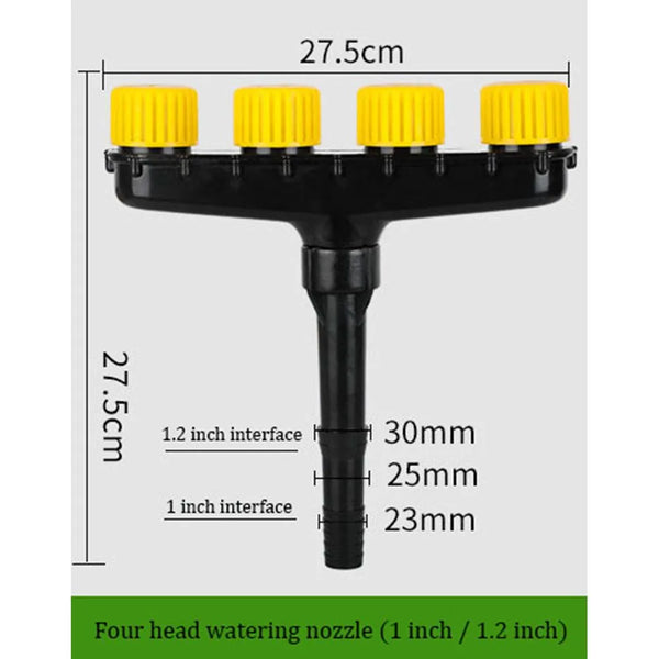 50% RABATT | AquaQuad - Premium 4-Kopf-Gartensprühkopf [Letzter Tag Rabatt]